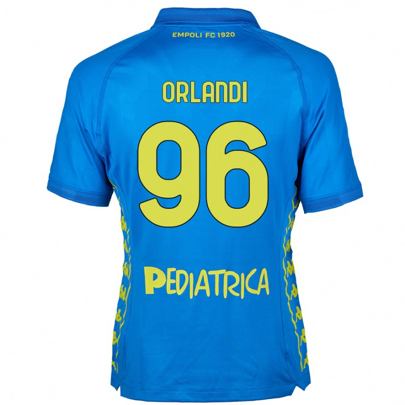 Danxen Kinderen Andrea Orlandi #96 Blauw Thuisshirt Thuistenue 2024/25 T-Shirt