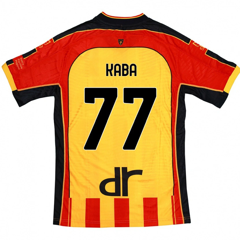 Danxen Kinderen Mohamed Kaba #77 Geel Rood Thuisshirt Thuistenue 2024/25 T-Shirt