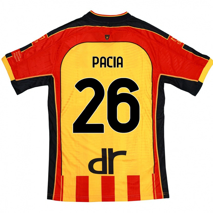 Danxen Kinderen Fabiano Pacia #26 Geel Rood Thuisshirt Thuistenue 2024/25 T-Shirt