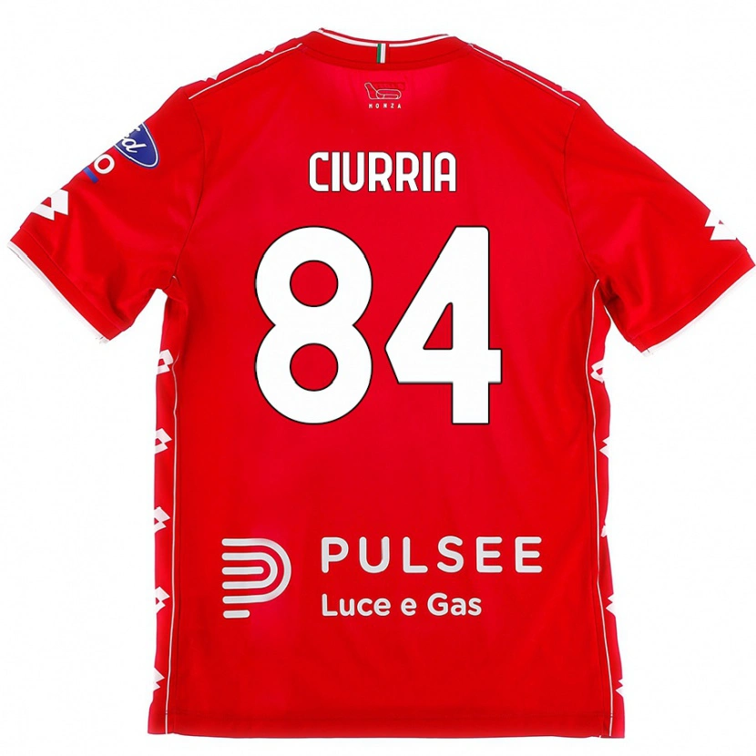 Danxen Kinderen Patrick Ciurria #84 Rood Wit Thuisshirt Thuistenue 2024/25 T-Shirt