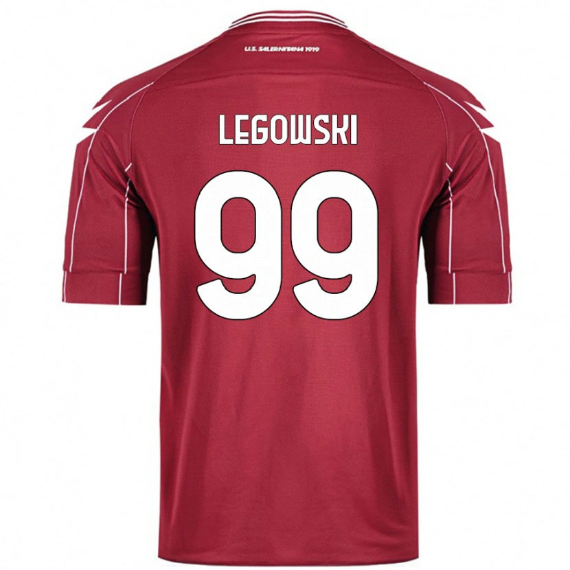 Danxen Kinderen Mateusz Legowski #99 Bordeauxrood Thuisshirt Thuistenue 2024/25 T-Shirt