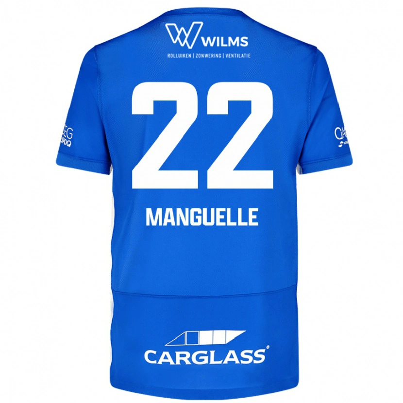 Danxen Kinderen Brad Manguelle #22 Blauw Thuisshirt Thuistenue 2024/25 T-Shirt
