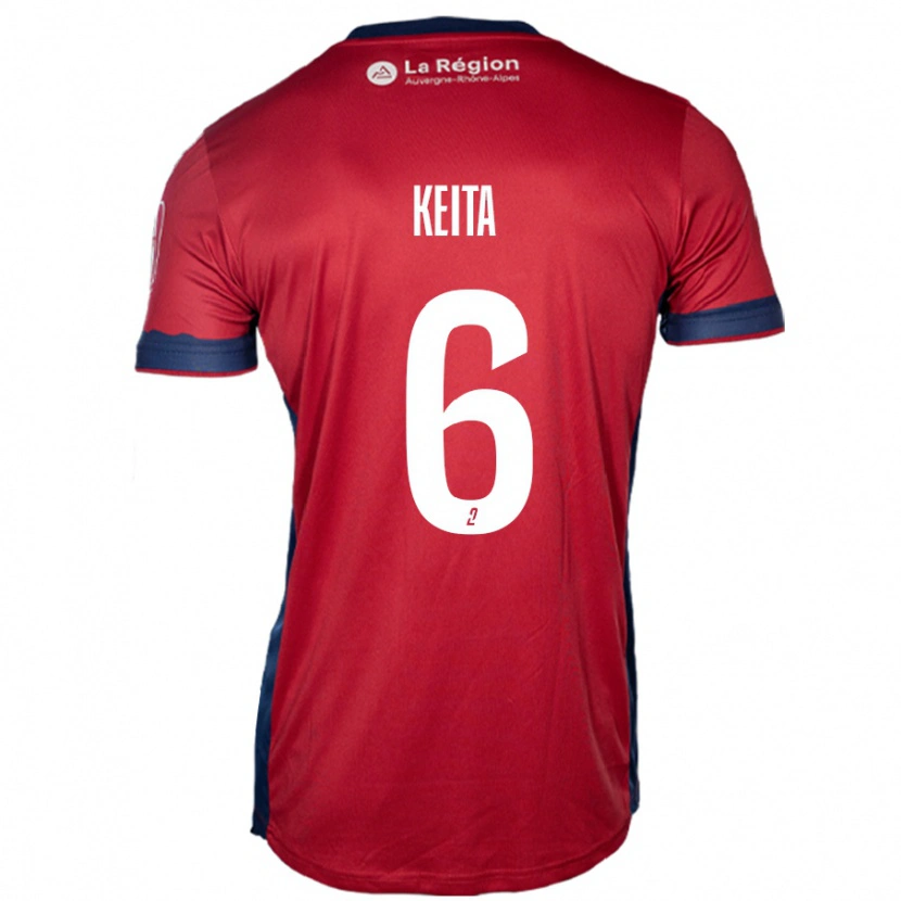 Danxen Kinderen Habib Keïta #6 Licht Bordeauxrood Thuisshirt Thuistenue 2024/25 T-Shirt