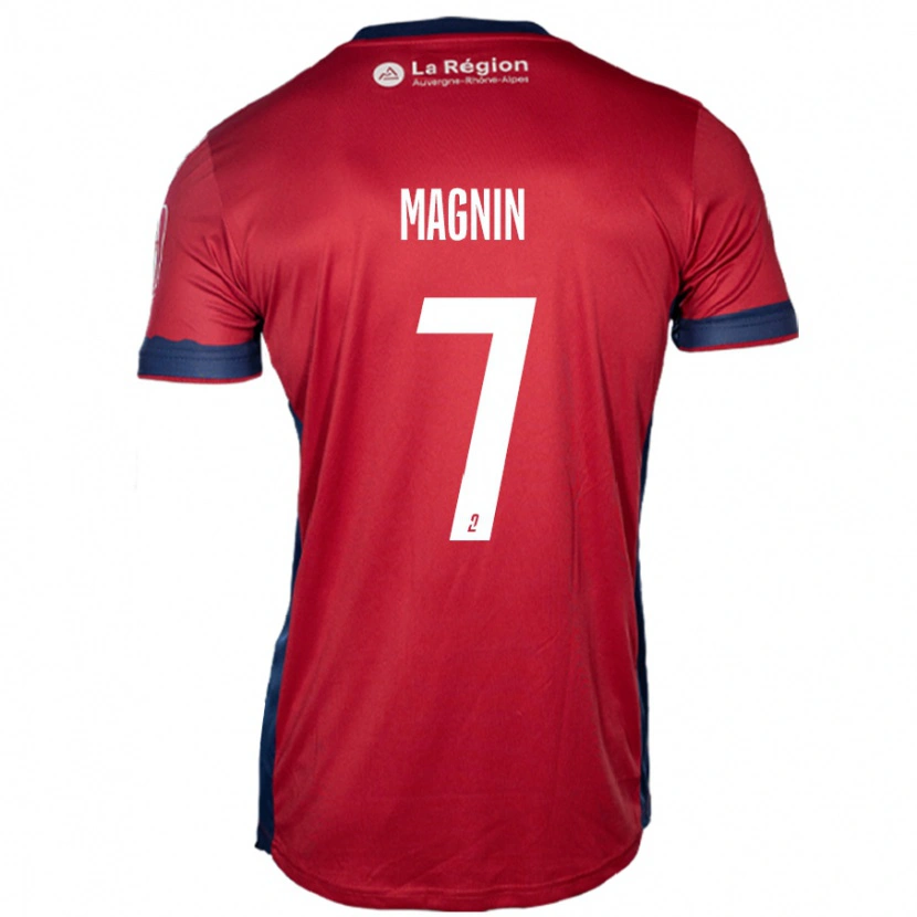 Danxen Kinderen Yohann Magnin #7 Licht Bordeauxrood Thuisshirt Thuistenue 2024/25 T-Shirt