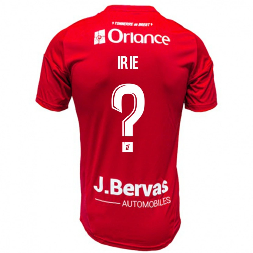 Danxen Kinderen Paris Irie #0 Rood Wit Thuisshirt Thuistenue 2024/25 T-Shirt