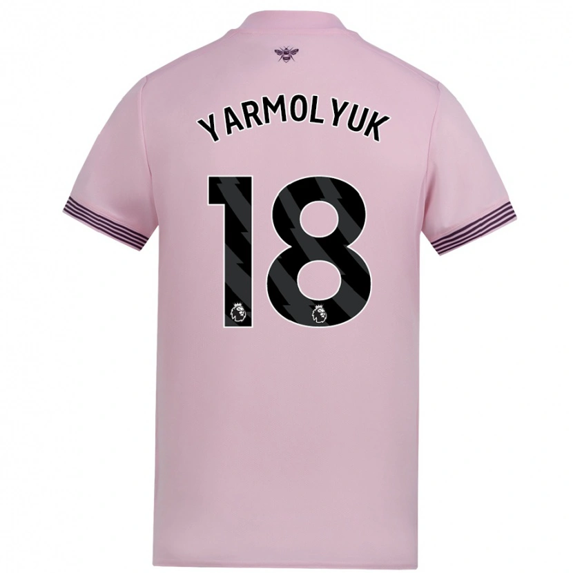 Danxen Kinderen Yegor Yarmolyuk #18 Roze Uitshirt Uittenue 2024/25 T-Shirt