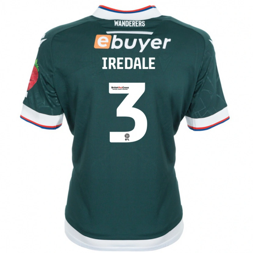 Danxen Kinderen Jack Iredale #3 Donkergroen Uitshirt Uittenue 2024/25 T-Shirt