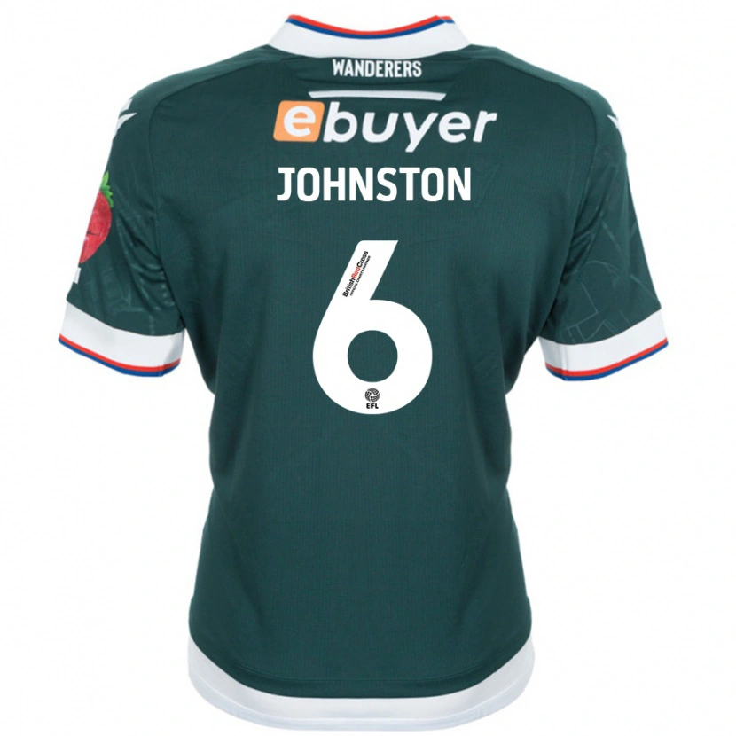 Danxen Kinderen George Johnston #6 Donkergroen Uitshirt Uittenue 2024/25 T-Shirt