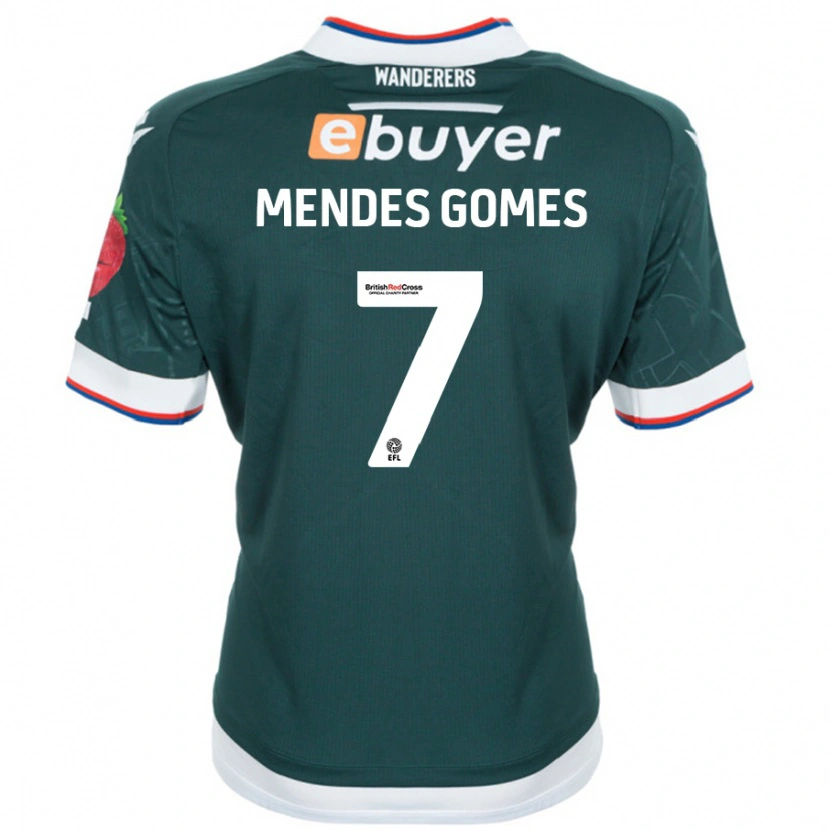Danxen Kinderen Carlos Mendes #7 Donkergroen Uitshirt Uittenue 2024/25 T-Shirt