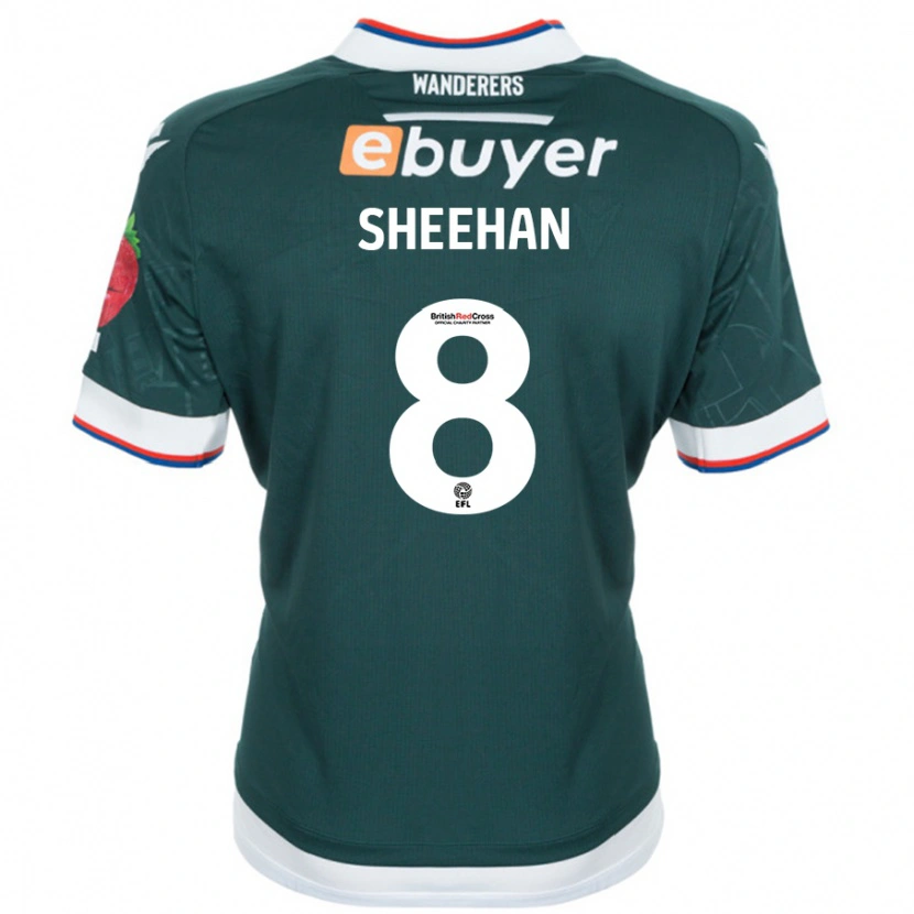 Danxen Kinderen Josh Sheehan #8 Donkergroen Uitshirt Uittenue 2024/25 T-Shirt