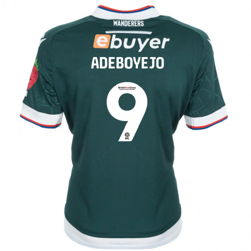 Danxen Kinderen Victor Adeboyejo #9 Donkergroen Uitshirt Uittenue 2024/25 T-Shirt