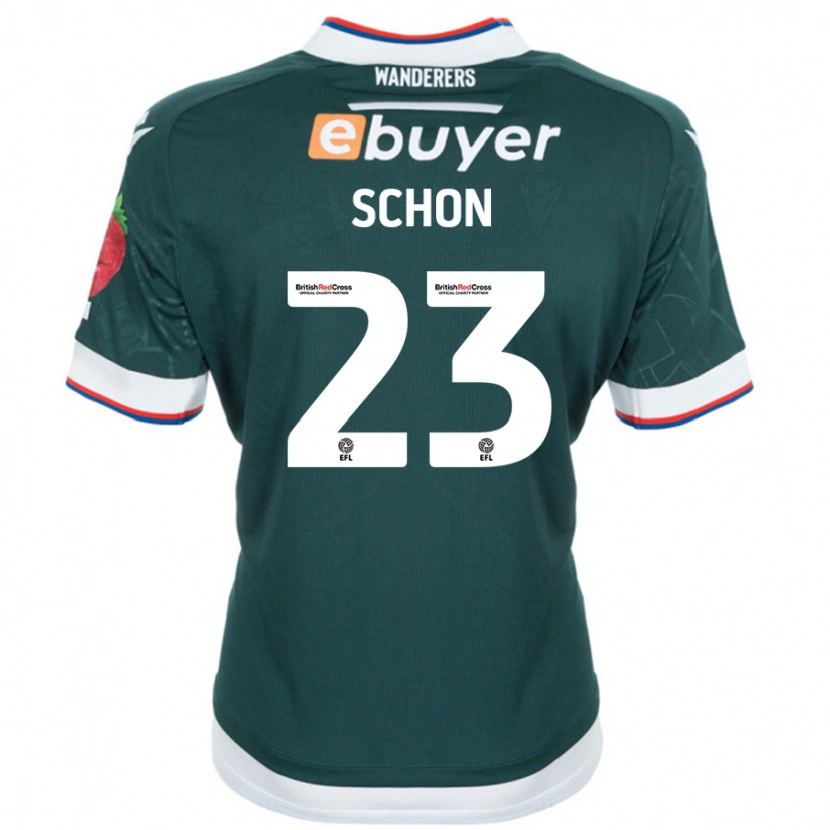 Danxen Kinderen Szabolcs Schön #23 Donkergroen Uitshirt Uittenue 2024/25 T-Shirt