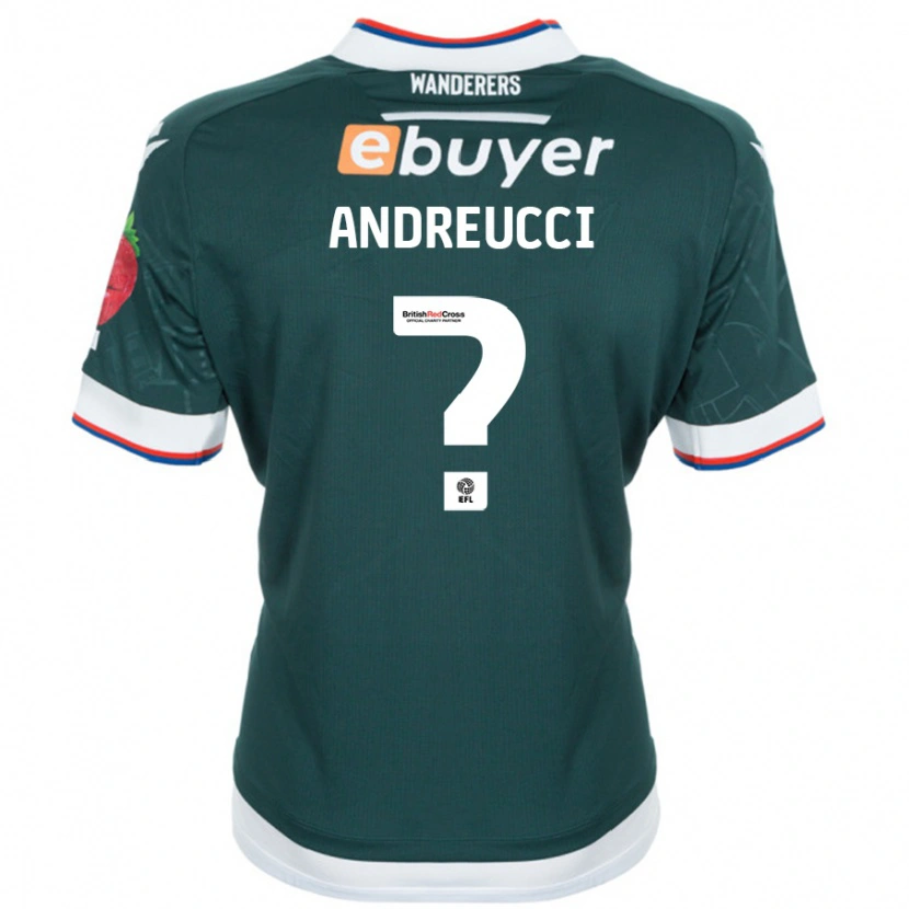 Danxen Kinderen Ben Andreucci #0 Donkergroen Uitshirt Uittenue 2024/25 T-Shirt