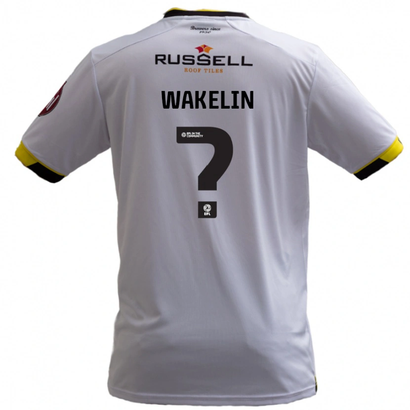 Danxen Kinderen Ronny Wakelin #0 Wit Uitshirt Uittenue 2024/25 T-Shirt