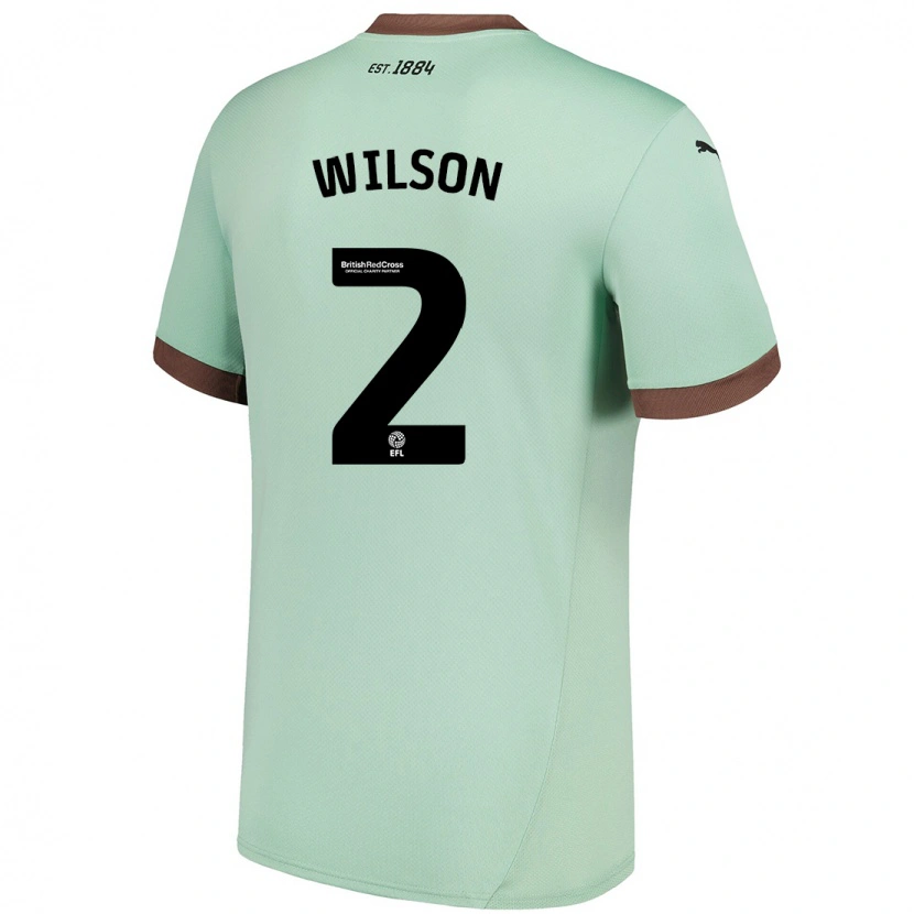 Danxen Kinderen Kane Wilson #2 Lichtgroen Uitshirt Uittenue 2024/25 T-Shirt