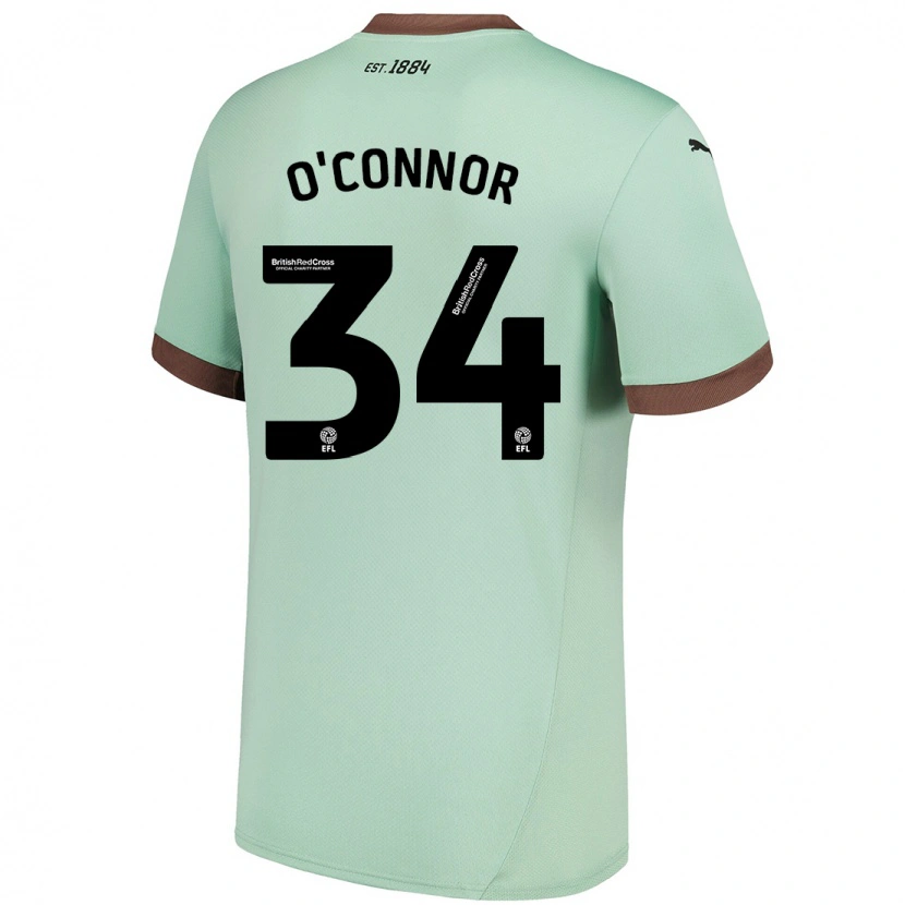 Danxen Kinderen Dolcie O'connor #34 Lichtgroen Uitshirt Uittenue 2024/25 T-Shirt
