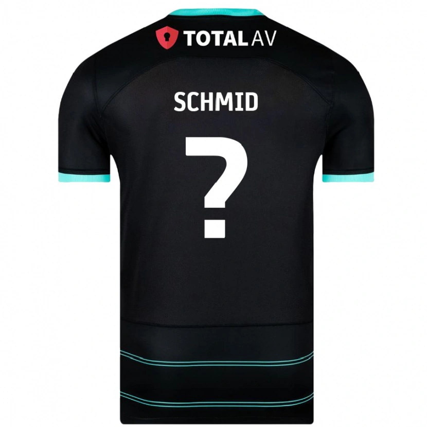 Danxen Kinderen Nicolas Schmid #0 Zwart Uitshirt Uittenue 2024/25 T-Shirt