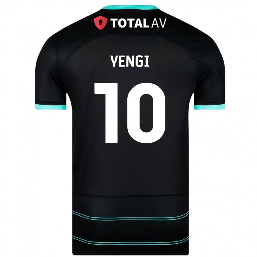 Danxen Kinderen Kusini Yengi #10 Zwart Uitshirt Uittenue 2024/25 T-Shirt