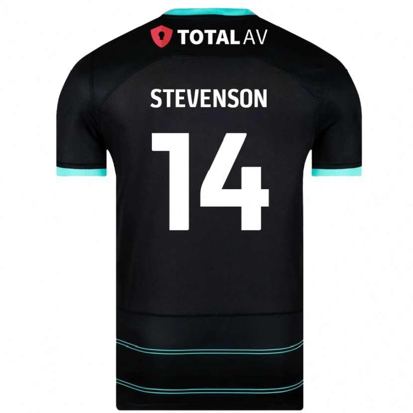 Danxen Kinderen Ben Stevenson #14 Zwart Uitshirt Uittenue 2024/25 T-Shirt