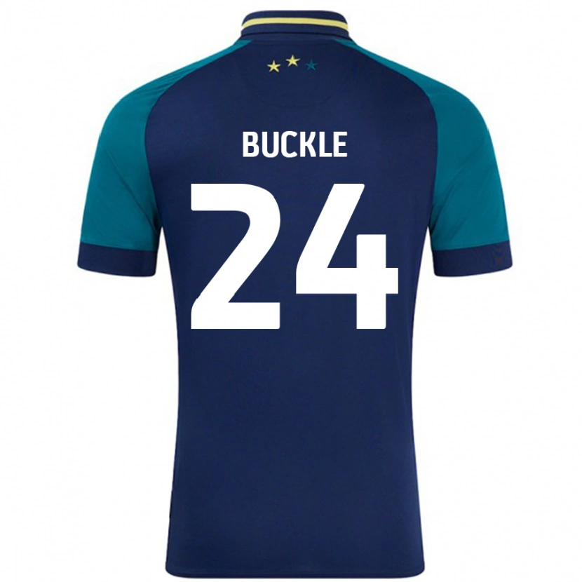 Danxen Kinderen Sharone Buckle #24 Marineblauw Donkergroen Uitshirt Uittenue 2024/25 T-Shirt