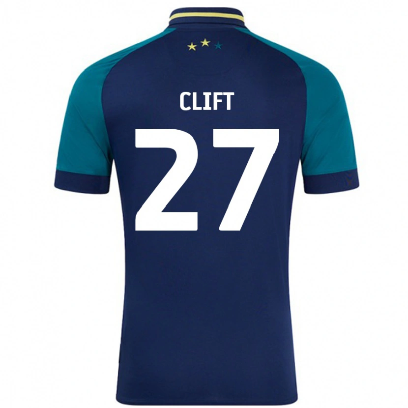 Danxen Kinderen Cassidy Clift #27 Marineblauw Donkergroen Uitshirt Uittenue 2024/25 T-Shirt