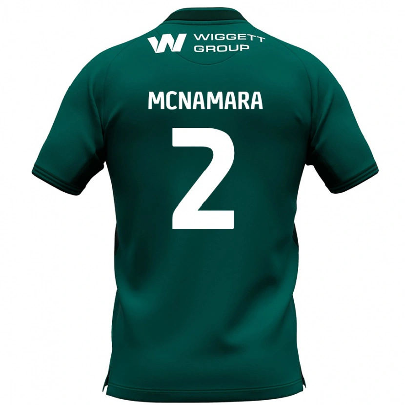 Danxen Kinderen Danny Mcnamara #2 Groen Uitshirt Uittenue 2024/25 T-Shirt