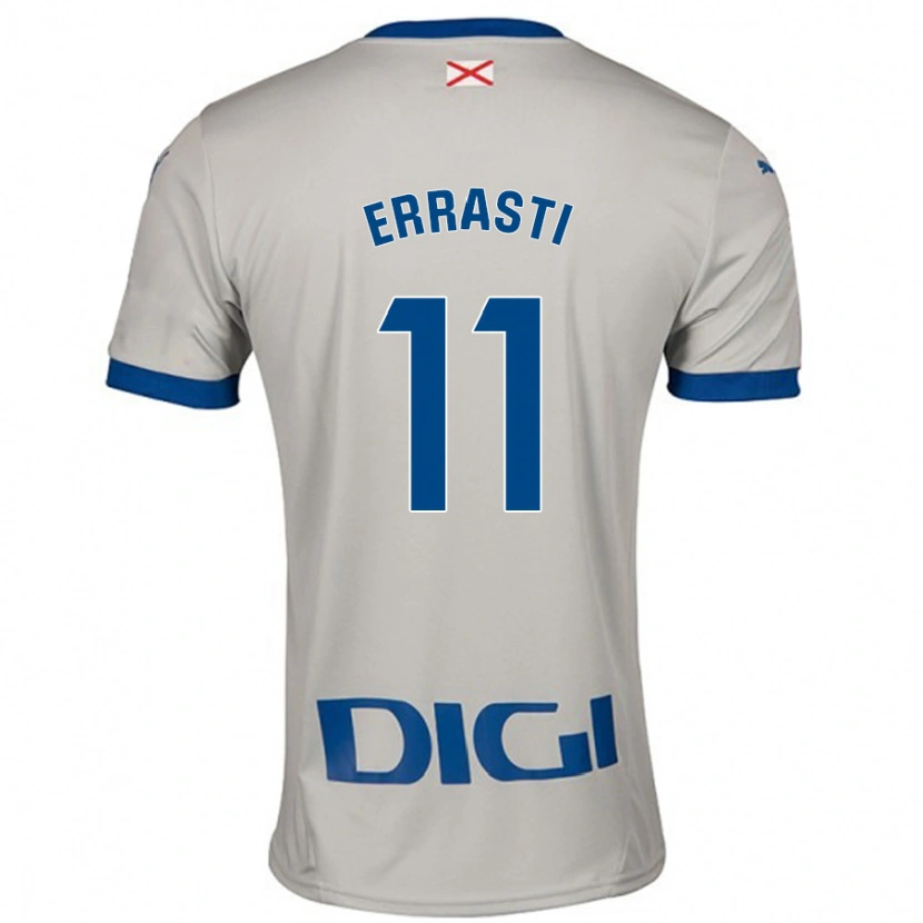 Danxen Kinderen Elene Errasti #11 Lichtgrijs Uitshirt Uittenue 2024/25 T-Shirt