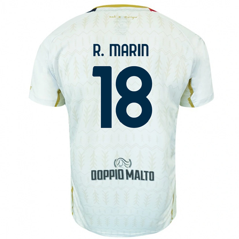 Danxen Kinderen Răzvan Marin #18 Wit Uitshirt Uittenue 2024/25 T-Shirt