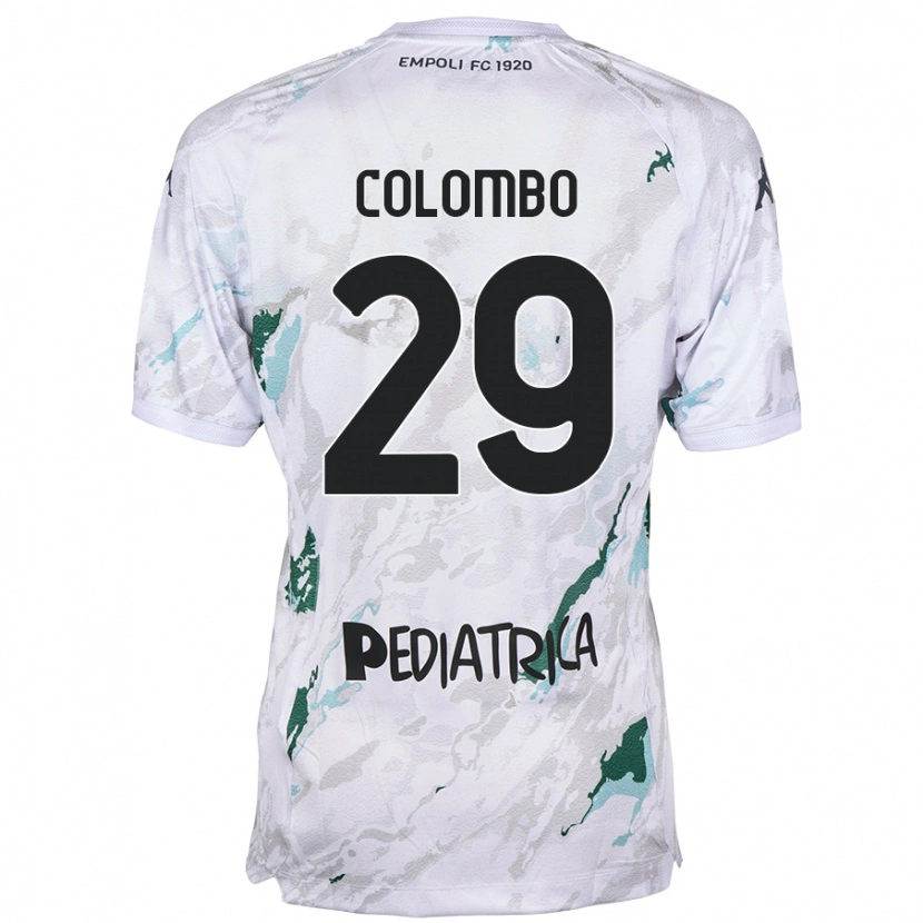 Danxen Kinderen Lorenzo Colombo #29 Grijs Uitshirt Uittenue 2024/25 T-Shirt