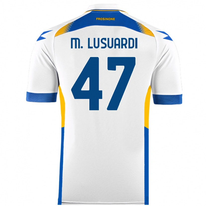 Danxen Kinderen Mateus Lusuardi #47 Wit Uitshirt Uittenue 2024/25 T-Shirt