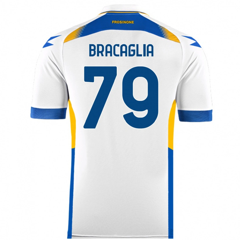 Danxen Kinderen Gabriele Bracaglia #79 Wit Uitshirt Uittenue 2024/25 T-Shirt