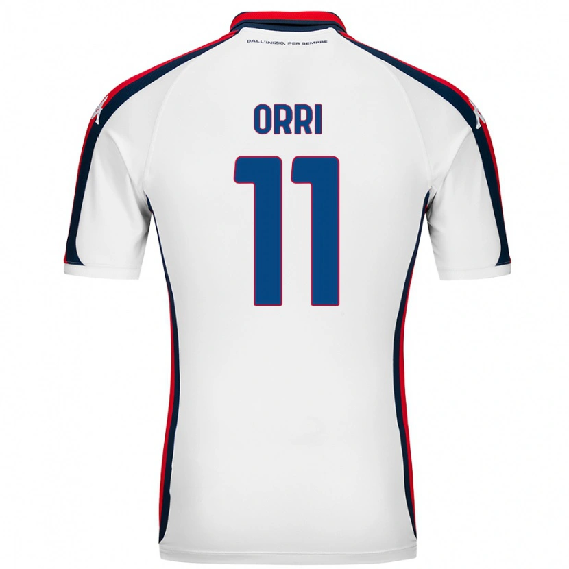 Danxen Kinderen Ágúst Orri Thorsteinsson #11 Wit Uitshirt Uittenue 2024/25 T-Shirt