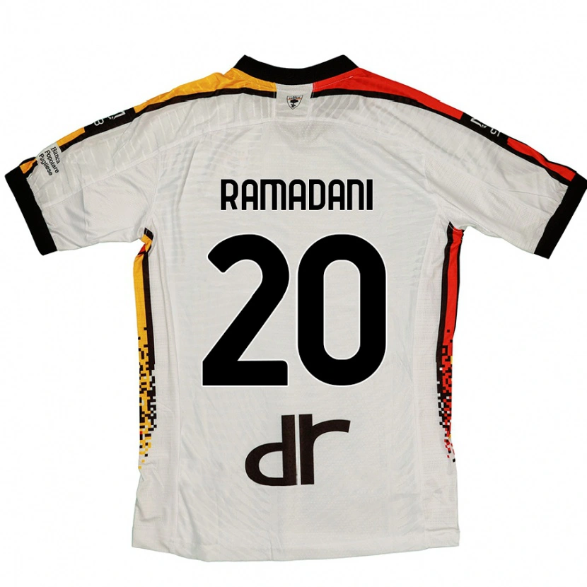 Danxen Kinderen Ylber Ramadani #20 Wit Zwart Uitshirt Uittenue 2024/25 T-Shirt
