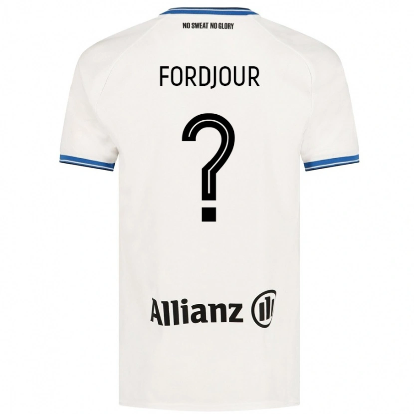 Danxen Kinderen Richmond Fordjour #0 Wit Uitshirt Uittenue 2024/25 T-Shirt