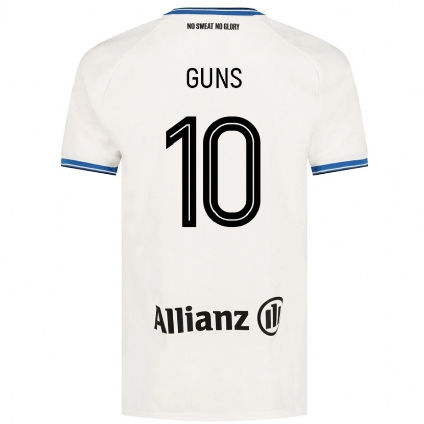 Danxen Kinderen Celien Guns #10 Wit Uitshirt Uittenue 2024/25 T-Shirt