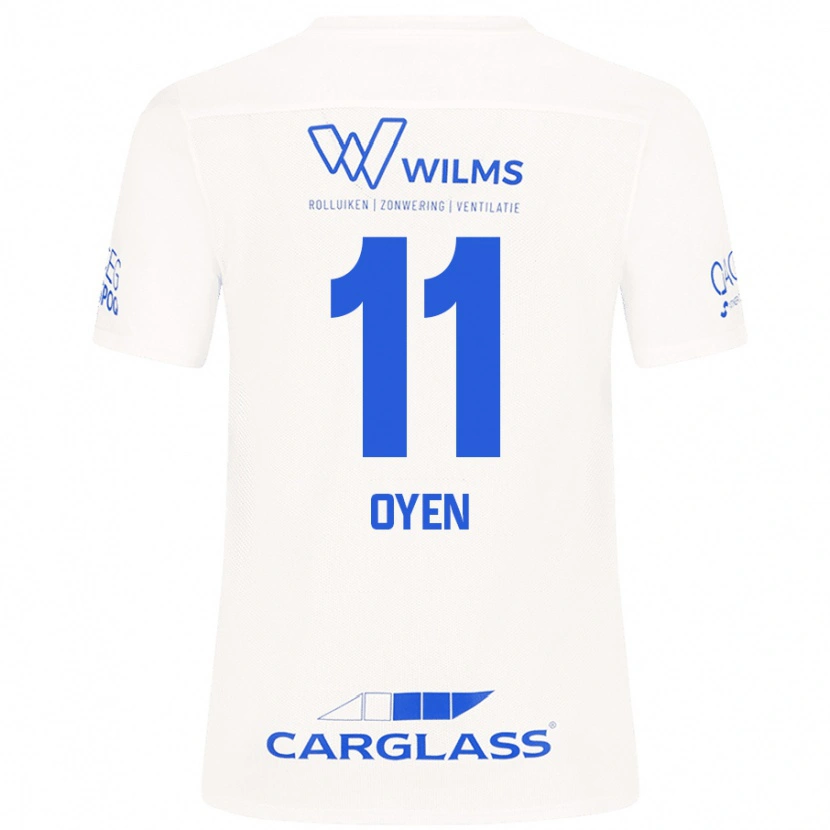 Danxen Kinderen Luca Oyen #11 Wit Uitshirt Uittenue 2024/25 T-Shirt