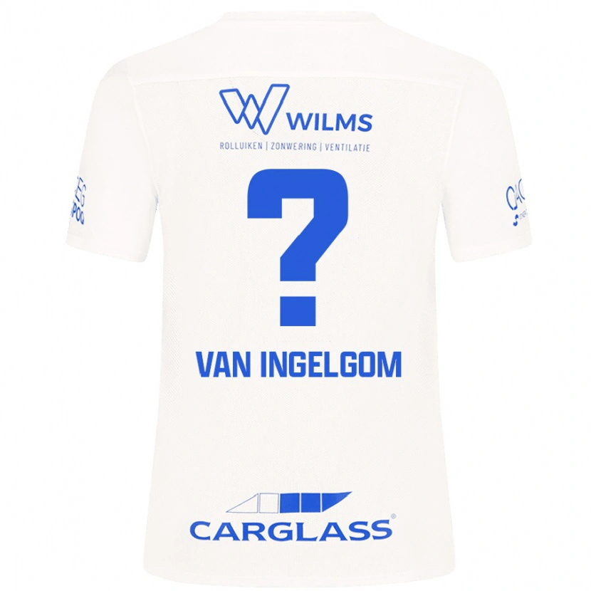 Danxen Kinderen Tijn Van Ingelgom #0 Wit Uitshirt Uittenue 2024/25 T-Shirt