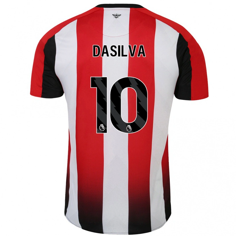 Danxen Heren Josh Dasilva #10 Rood Wit Thuisshirt Thuistenue 2024/25 T-Shirt