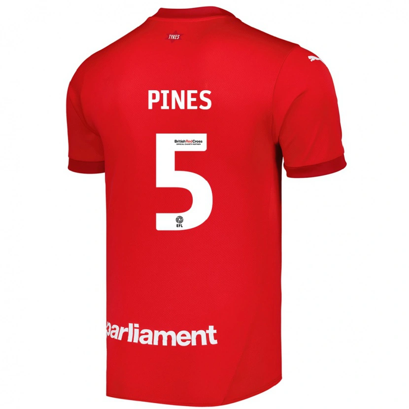 Danxen Heren Donovan Pines #5 Rood Thuisshirt Thuistenue 2024/25 T-Shirt