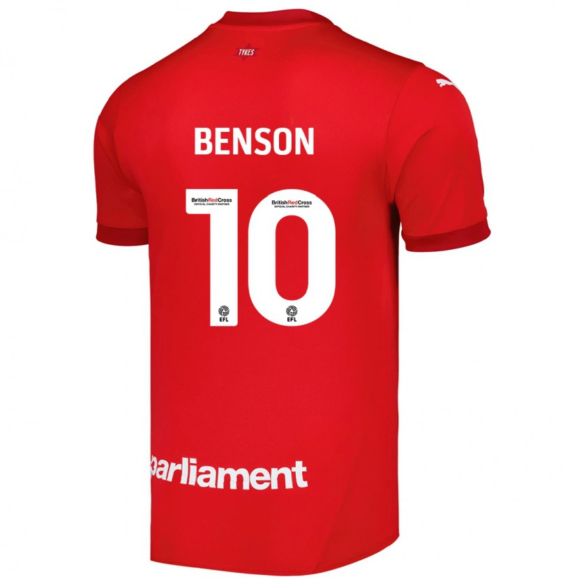 Danxen Heren Josh Benson #10 Rood Thuisshirt Thuistenue 2024/25 T-Shirt