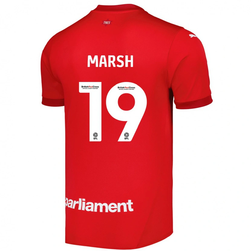 Danxen Heren Aiden Marsh #19 Rood Thuisshirt Thuistenue 2024/25 T-Shirt