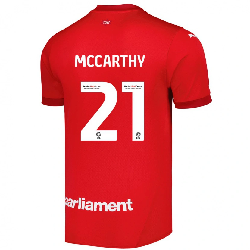 Danxen Heren Conor Mccarthy #21 Rood Thuisshirt Thuistenue 2024/25 T-Shirt