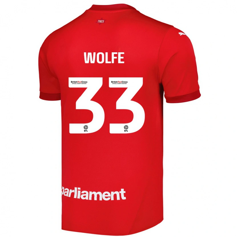 Danxen Heren Matty Wolfe #33 Rood Thuisshirt Thuistenue 2024/25 T-Shirt