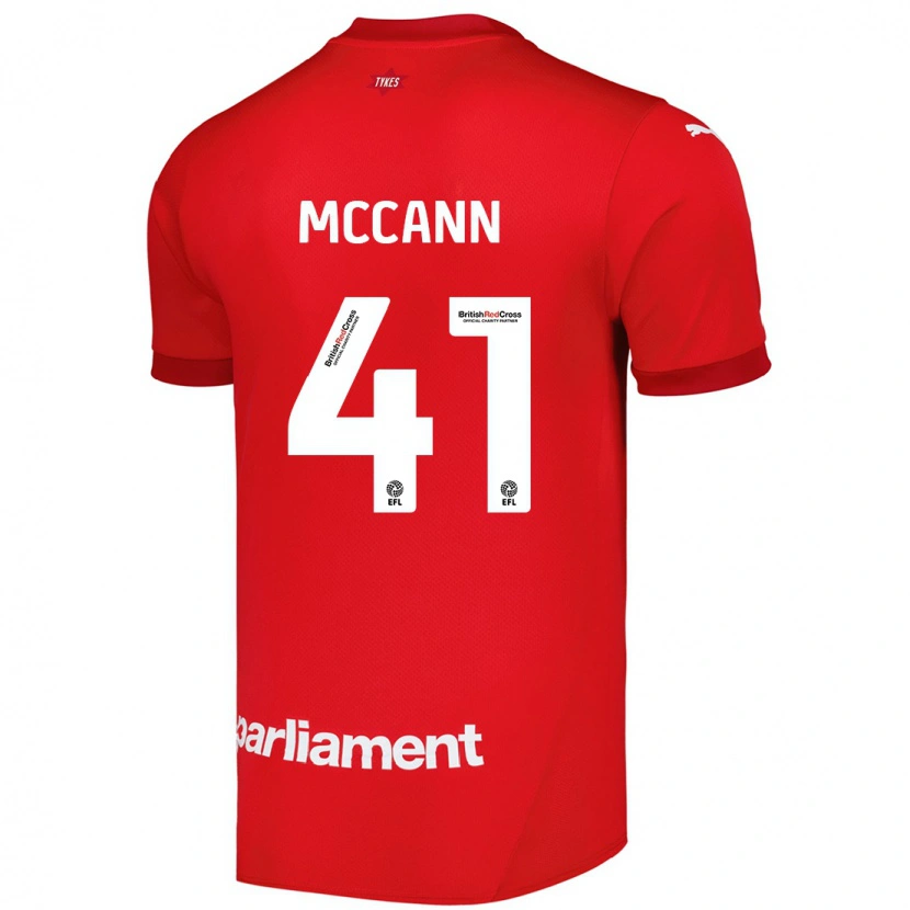Danxen Heren Bayley Mccann #41 Rood Thuisshirt Thuistenue 2024/25 T-Shirt