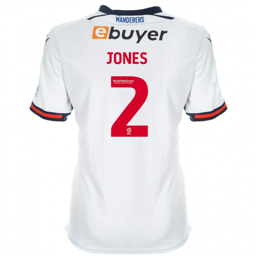 Danxen Heren Gethin Jones #2 Wit Thuisshirt Thuistenue 2024/25 T-Shirt