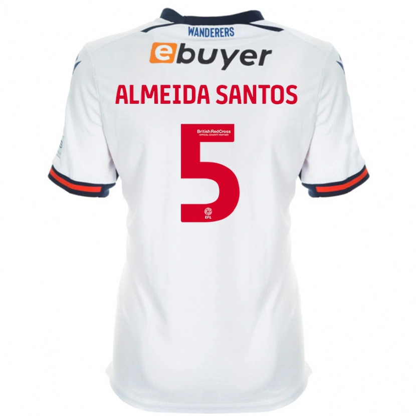 Danxen Heren Ricardo Santos #5 Wit Thuisshirt Thuistenue 2024/25 T-Shirt