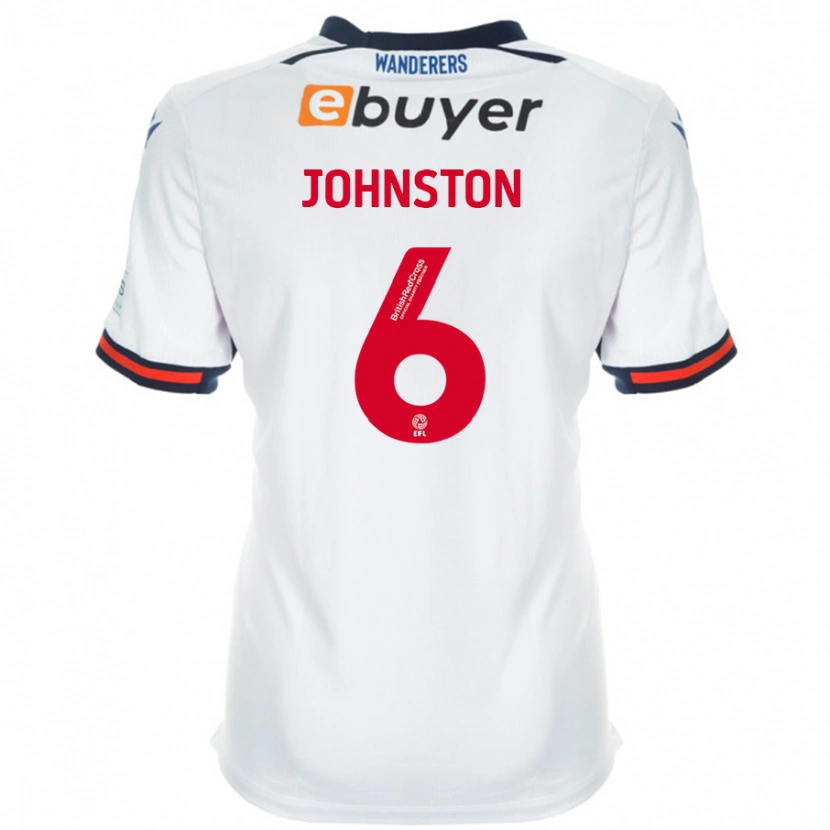 Danxen Heren George Johnston #6 Wit Thuisshirt Thuistenue 2024/25 T-Shirt