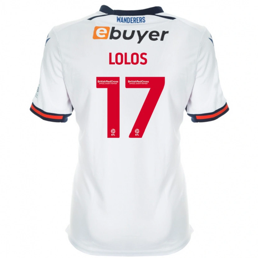 Danxen Heren Klaidi Lolos #17 Wit Thuisshirt Thuistenue 2024/25 T-Shirt