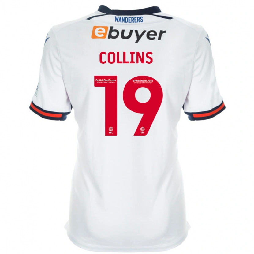 Danxen Heren Aaron Collins #19 Wit Thuisshirt Thuistenue 2024/25 T-Shirt