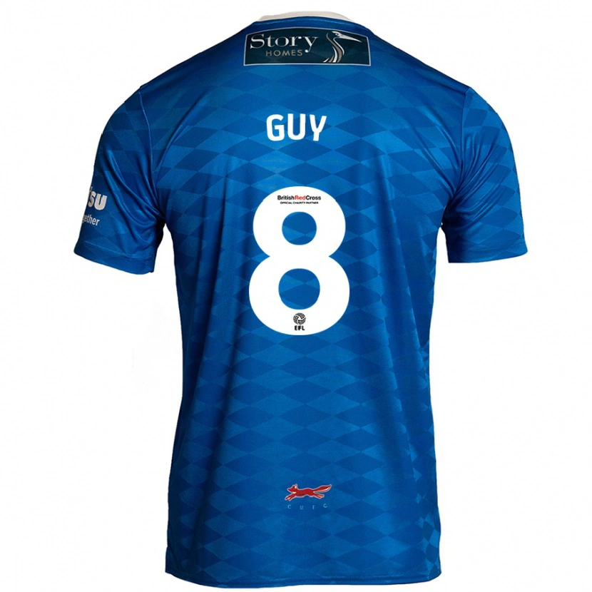 Danxen Heren Callum Guy #8 Blauw Thuisshirt Thuistenue 2024/25 T-Shirt